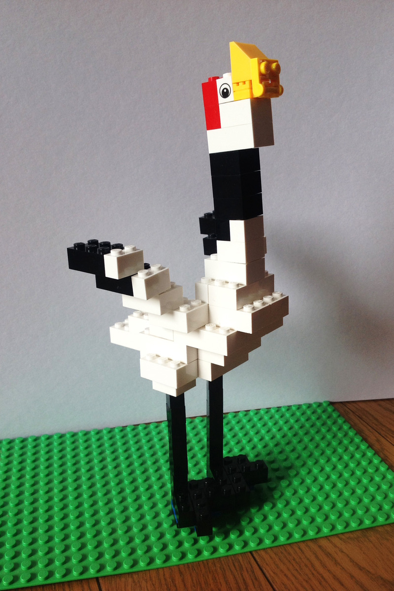 レゴで作った鶴